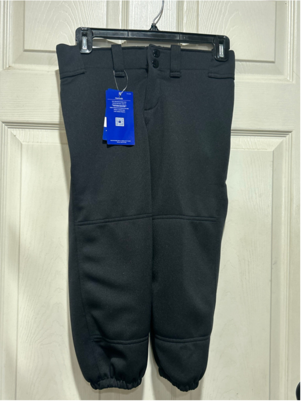Girls Mizuno Softball Pants Size L Black Performance Padding